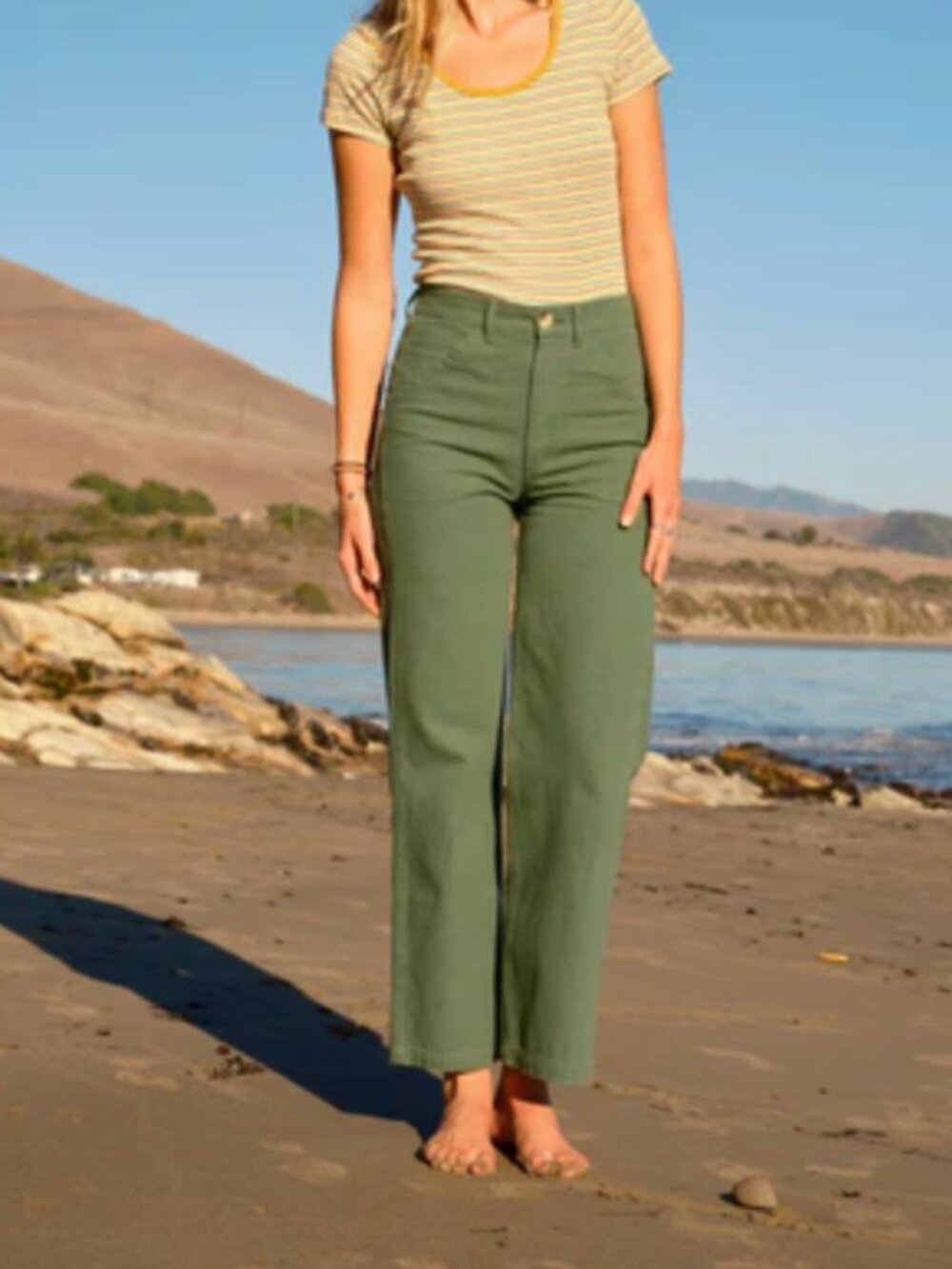 Mollusk Surf Shop California Painter Pants in Bud Greene Sz XS